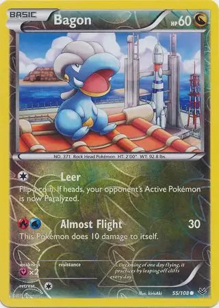 Bagon 55/108 (XY - Roaring Skies)  - Reverse Holofoil | Good Games Adelaide SA