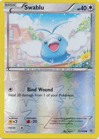 Swablu 73/108 (XY - Roaring Skies)  - Reverse Holofoil | Good Games Adelaide SA