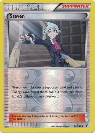 Steven 90/108 (XY - Roaring Skies)  - Reverse Holofoil | Good Games Adelaide SA