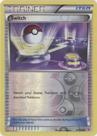 Switch 91/108 (XY - Roaring Skies)  - Reverse Holofoil | Good Games Adelaide SA