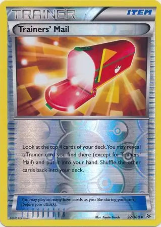 Trainers Mail 92/108 (XY - Roaring Skies)  - Reverse Holofoil | Good Games Adelaide SA