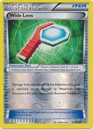 Wide Lens 95/108 (XY - Roaring Skies)  - Reverse Holofoil | Good Games Adelaide SA
