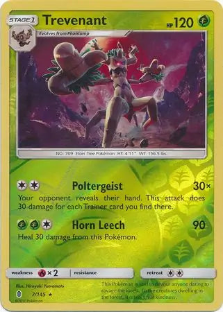 Trevenant 7/145 (SM - Guardians Rising)  - Reverse Holofoil | Good Games Adelaide SA