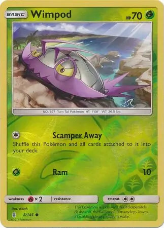 Wimpod 8/145 (SM - Guardians Rising)  - Reverse Holofoil | Good Games Adelaide SA