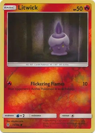 Litwick 11/145 (SM - Guardians Rising)  - Reverse Holofoil | Good Games Adelaide SA