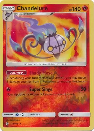 Chandelure 13/145 (SM - Guardians Rising)  - Reverse Holofoil | Good Games Adelaide SA