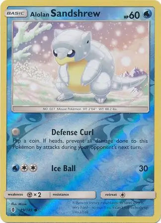 Alolan Sandshrew 19/145 (SM - Guardians Rising)  - Reverse Holofoil | Good Games Adelaide SA