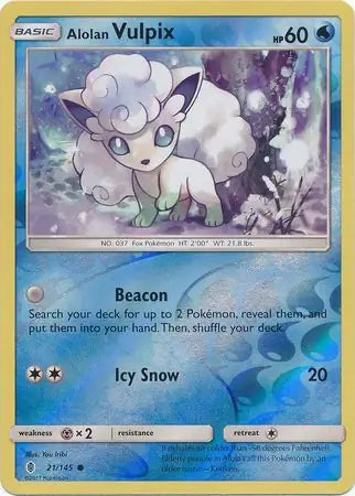 Alolan Vulpix 21/145 (SM - Guardians Rising)  - Reverse Holofoil | Good Games Adelaide SA