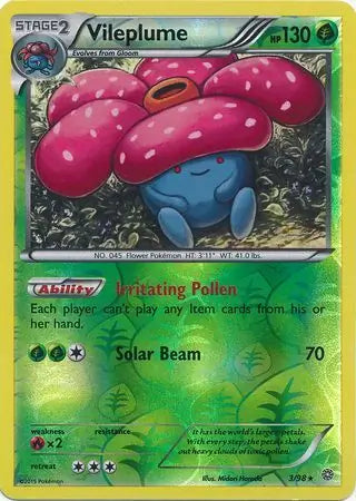 Vileplume 3/98 (XY - Ancient Origins)  - Reverse Holofoil | Good Games Adelaide SA