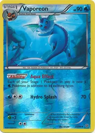 Vaporeon 22/98 (XY - Ancient Origins)  - Reverse Holofoil | Good Games Adelaide SA