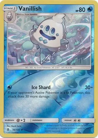 Vanillish 34/145 (SM - Guardians Rising)  - Reverse Holofoil | Good Games Adelaide SA