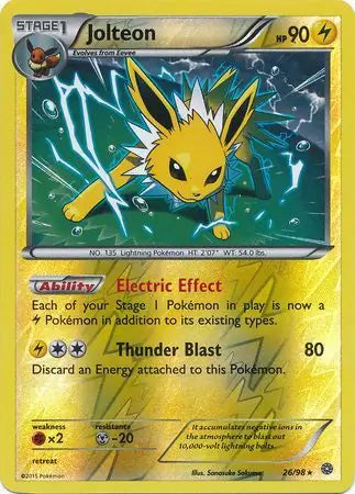Jolteon 26/98 (XY - Ancient Origins)  - Reverse Holofoil | Good Games Adelaide SA