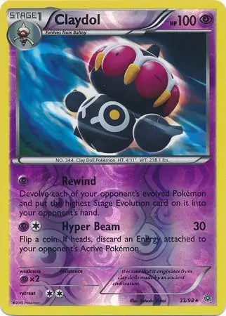 Claydol 33/98 (XY - Ancient Origins)  - Reverse Holofoil | Good Games Adelaide SA