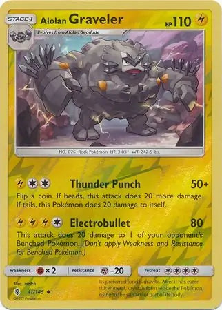 Alolan Graveler 41/145 (SM - Guardians Rising)  - Reverse Holofoil | Good Games Adelaide SA