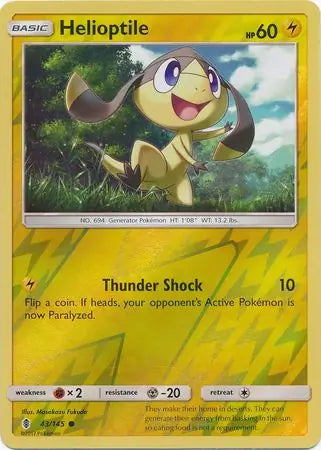 Helioptile 43/145 (SM - Guardians Rising)  - Reverse Holofoil | Good Games Adelaide SA