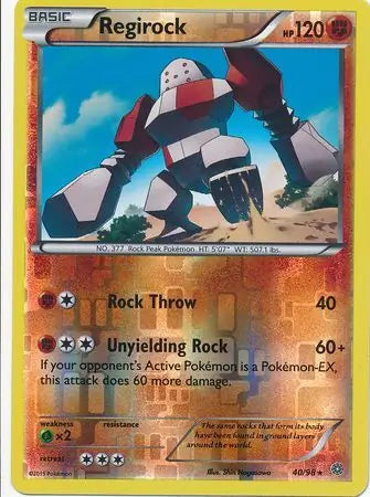Regirock 40/98 (XY - Ancient Origins)  - Reverse Holofoil | Good Games Adelaide SA