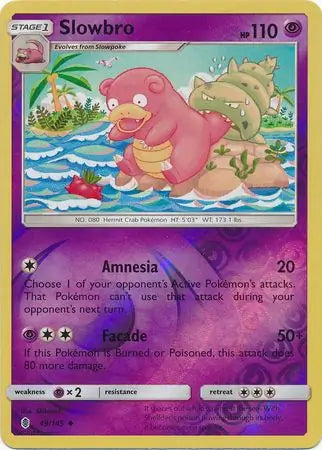 Slowbro 49/145 (SM - Guardians Rising)  - Reverse Holofoil | Good Games Adelaide SA