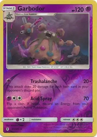 Garbodor 51/145 (SM - Guardians Rising)  - Reverse Holofoil | Good Games Adelaide SA