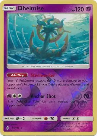 Dhelmise 59/145 (SM - Guardians Rising)  - Reverse Holofoil | Good Games Adelaide SA