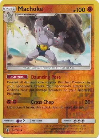 Machoke 64/145 (SM - Guardians Rising)  - Reverse Holofoil | Good Games Adelaide SA