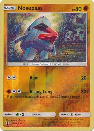 Nosepass 69/145 (SM - Guardians Rising)  - Reverse Holofoil | Good Games Adelaide SA