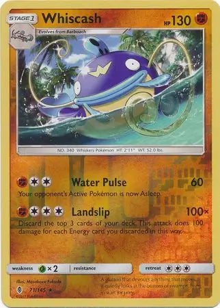 Whiscash 71/145 (SM - Guardians Rising)  - Reverse Holofoil | Good Games Adelaide SA