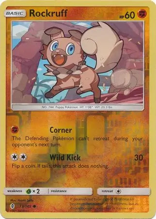 Rockruff 73/145 (SM - Guardians Rising)  - Reverse Holofoil | Good Games Adelaide SA