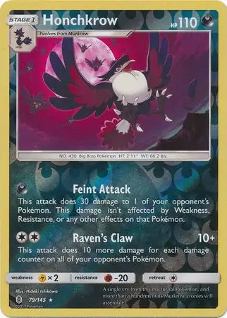 Honchkrow 79/145 (SM - Guardians Rising)  - Reverse Holofoil | Good Games Adelaide SA