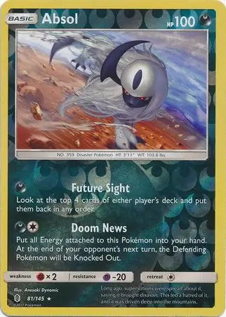 Absol 81/145 (SM - Guardians Rising)  - Reverse Holofoil | Good Games Adelaide SA