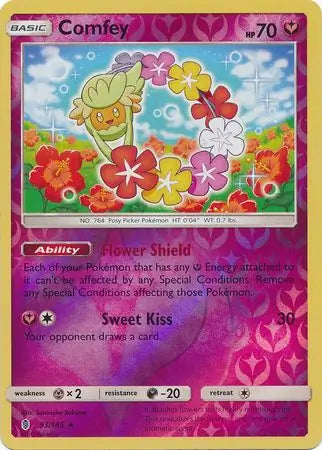 Comfey 93/145 (SM - Guardians Rising)  - Reverse Holofoil | Good Games Adelaide SA
