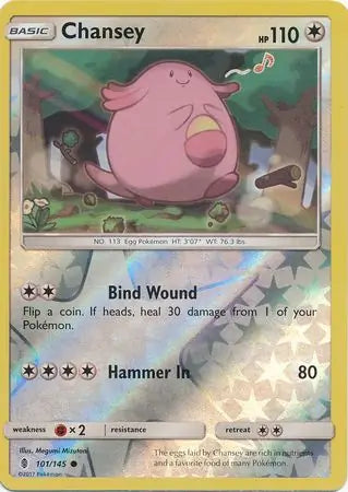 Chansey 101/145 (SM - Guardians Rising)  - Reverse Holofoil | Good Games Adelaide SA