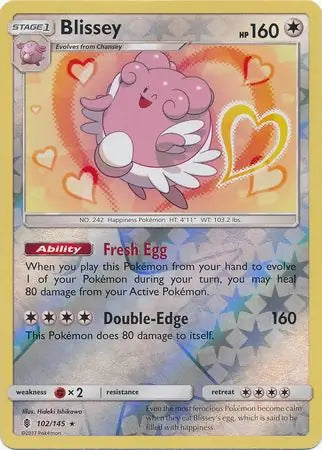 Blissey 102/145 (SM - Guardians Rising)  - Reverse Holofoil | Good Games Adelaide SA