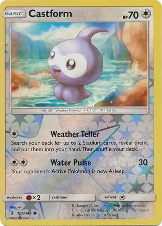 Castform 105/145 (SM - Guardians Rising)  - Reverse Holofoil | Good Games Adelaide SA