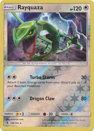 Rayquaza 106/145 (SM - Guardians Rising)  - Reverse Holofoil | Good Games Adelaide SA