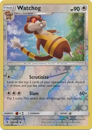 Watchog 108/145 (SM - Guardians Rising)  - Reverse Holofoil | Good Games Adelaide SA