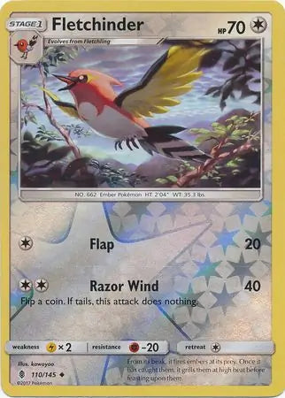 Fletchinder 110/145 (SM - Guardians Rising)  - Reverse Holofoil | Good Games Adelaide SA