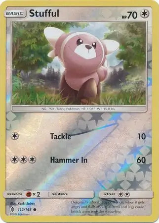 Stufful 112/145 (SM - Guardians Rising)  - Reverse Holofoil | Good Games Adelaide SA