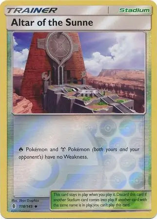 Altar of the Sunne 118/145 (SM - Guardians Rising)  - Reverse Holofoil | Good Games Adelaide SA