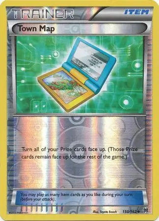 Town Map 150/162 (XY - BREAKthrough)  - Reverse Holofoil | Good Games Adelaide SA