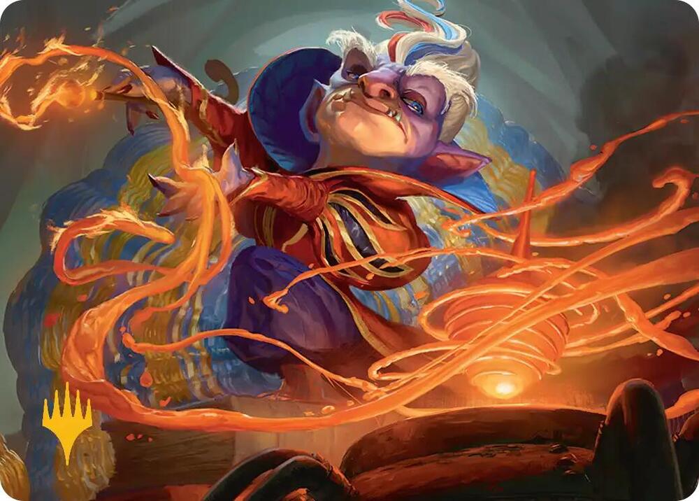 Goblin Glasswright Art Card Gold Stamped Planeswalker Symbol 13 (Art Series: Secrets of Strixhaven)  | Good Games Adelaide SA