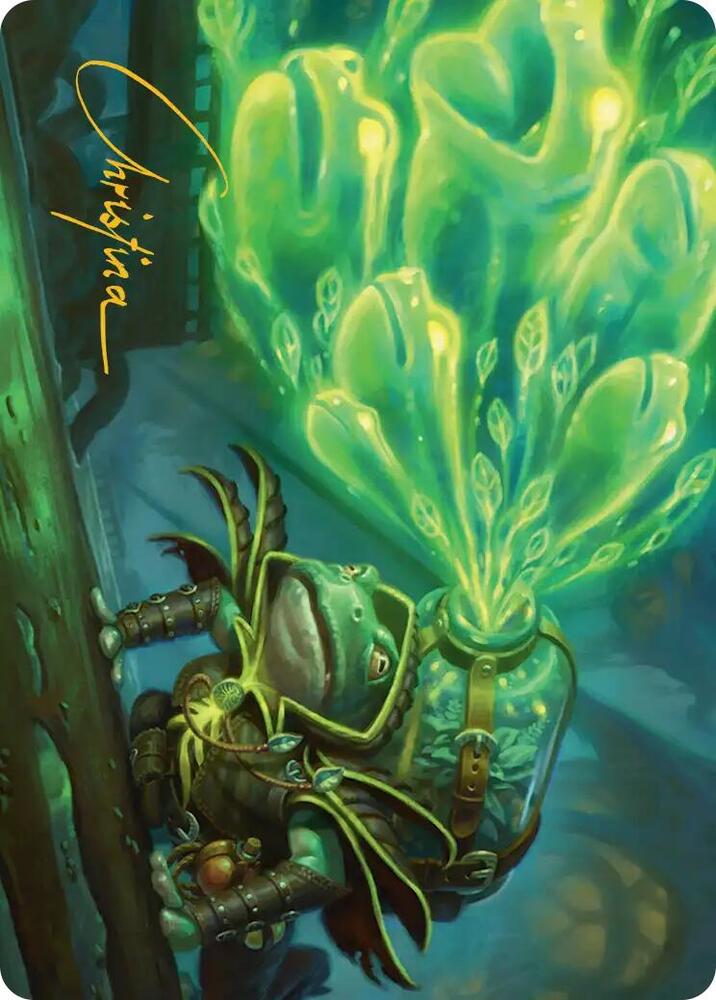 Burrog Barrage Art Card Gold Stamped Signature 15 (Art Series: Secrets of Strixhaven)  | Good Games Adelaide SA