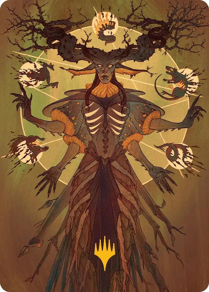 Culling Ritual Art Card Gold Stamped Planeswalker Symbol 48 (Art Series: Secrets of Strixhaven)  | Good Games Adelaide SA