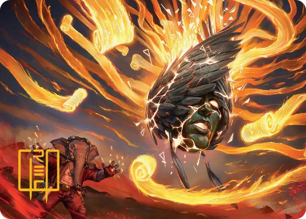 Flashback Art Card Gold Stamped Signature 12 (Art Series: Secrets of Strixhaven)  | Good Games Adelaide SA