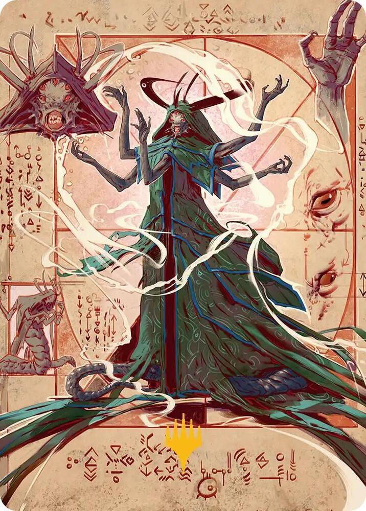 Tragedy Feaster Art Card Gold Stamped Planeswalker Symbol 30 (Art Series: Secrets of Strixhaven)  | Good Games Adelaide SA