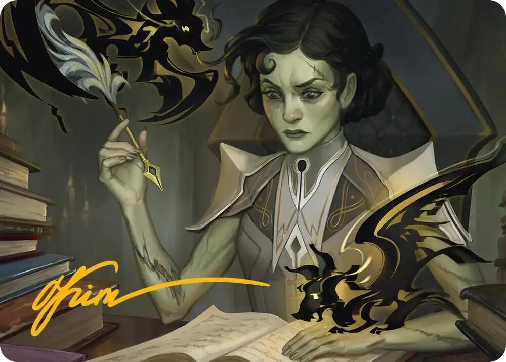 Eternal Student Art Card Gold Stamped Signature 11 (Art Series: Secrets of Strixhaven)  | Good Games Adelaide SA