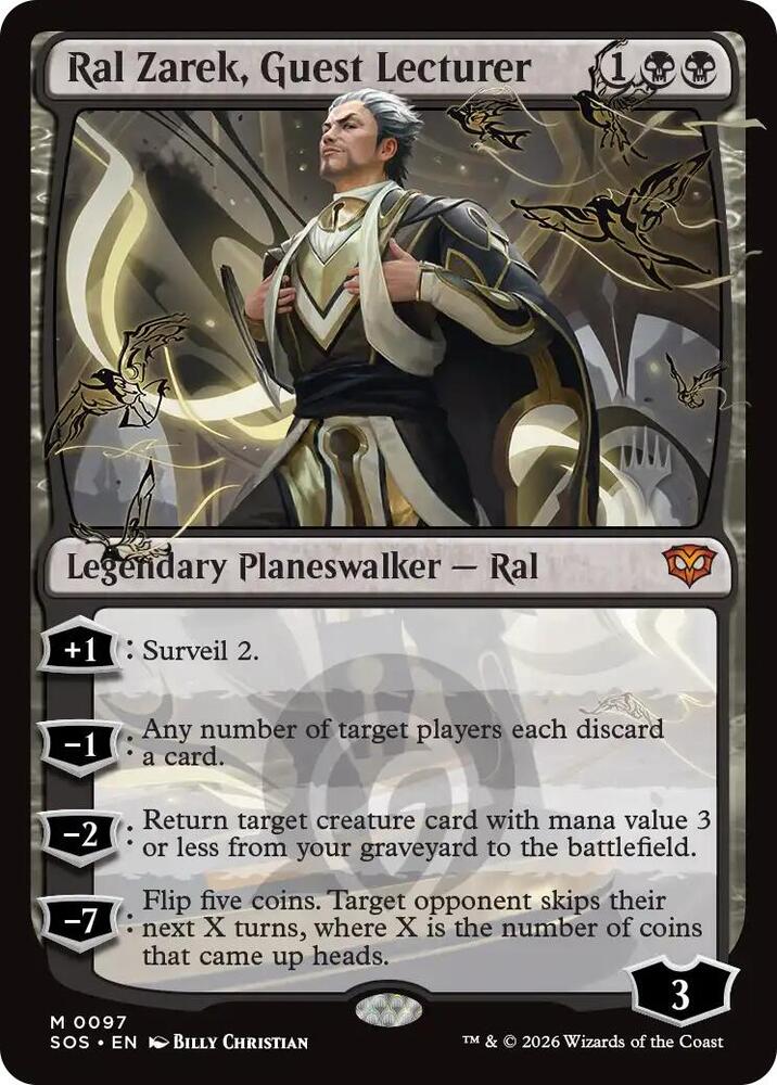 Ral Zarek Guest Lecturer 97 (Promo Pack: Secrets of Strixhaven)  - Foil | Good Games Adelaide SA