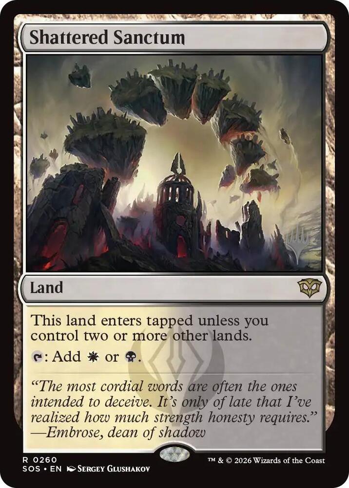 Shattered Sanctum 260 (Promo Pack: Secrets of Strixhaven)  | Good Games Adelaide SA