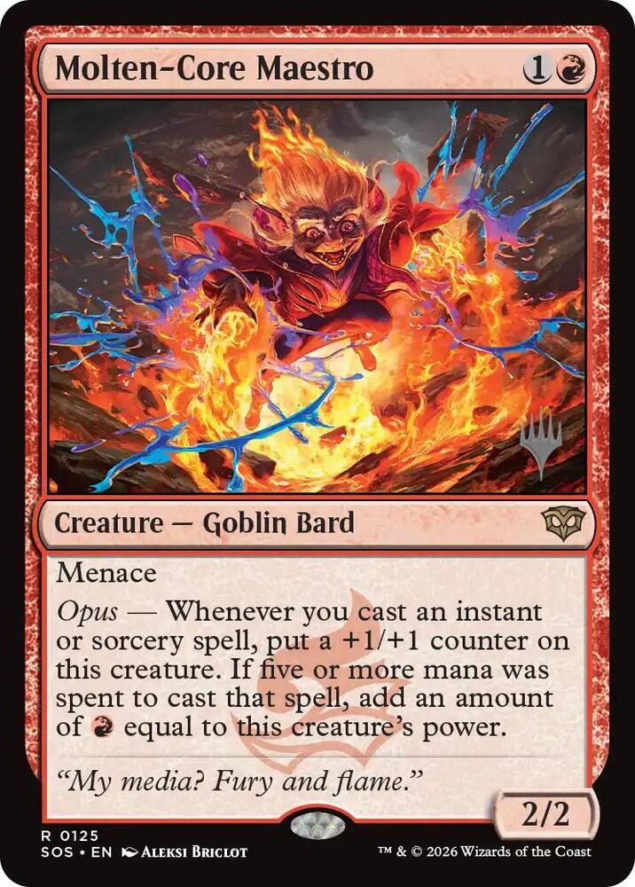 Molten Core Maestro 125 (Promo Pack: Secrets of Strixhaven)  - Foil | Good Games Adelaide SA