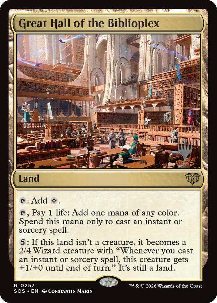 Great Hall of the Biblioplex 257 (Promo Pack: Secrets of Strixhaven)  | Good Games Adelaide SA