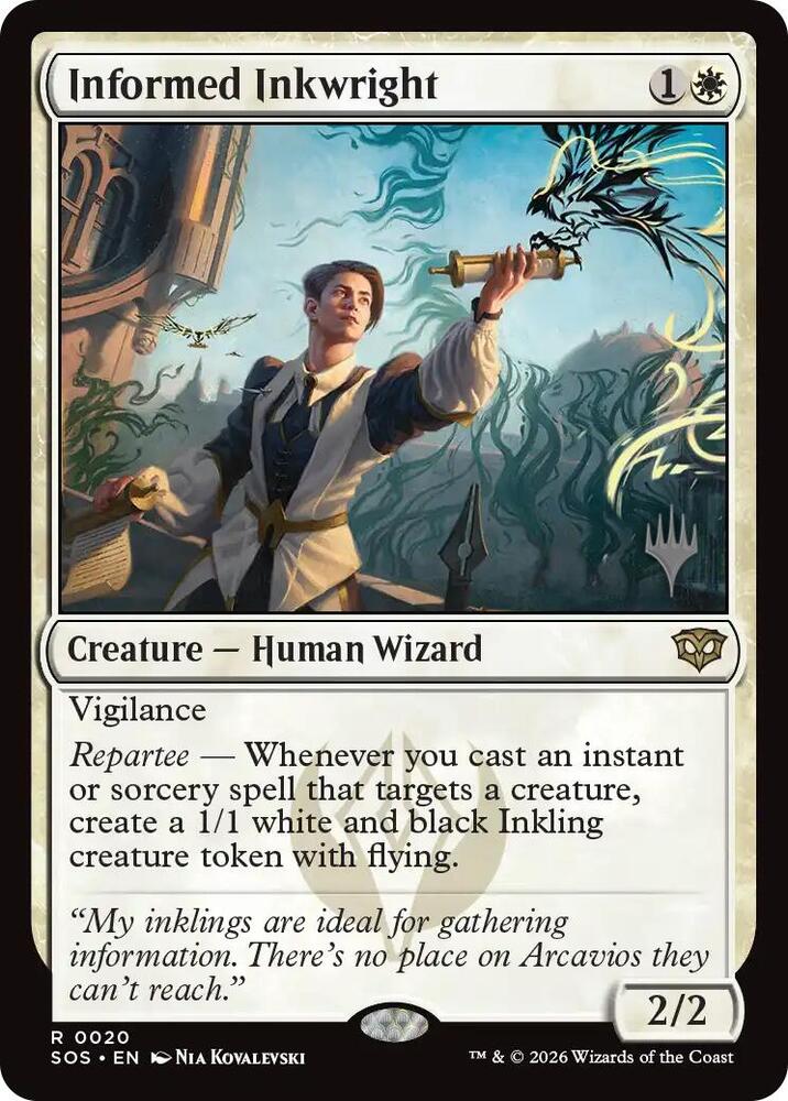 Informed Inkwright 20 (Promo Pack: Secrets of Strixhaven)  - Foil | Good Games Adelaide SA